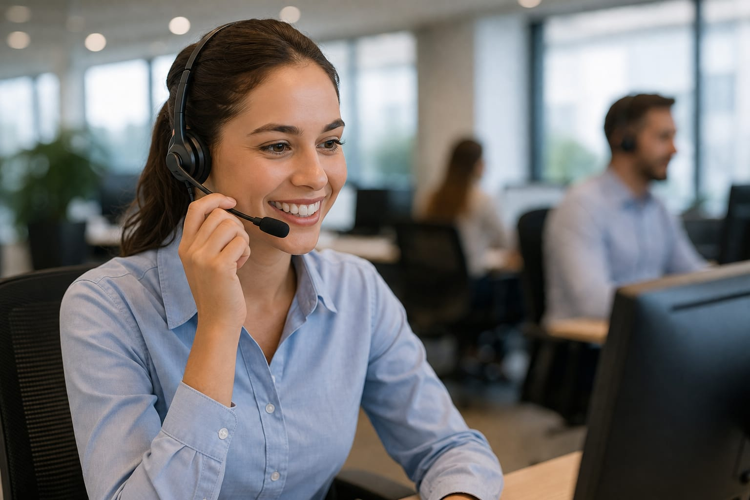 Customer support contact illustration